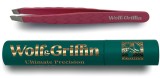 Cumpara ieftin Penseta profesionala Wolf Griffin Ultimate Precision , otel inoxidabil, varf oblic, husa compacta
