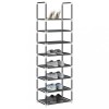 VidaXL Suport pantofi 8 niveluri, negru, 44x28x145 cm, țesătură nețesă 4100619