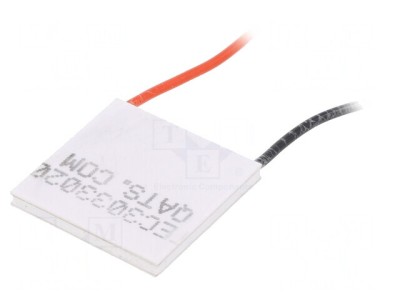 Modul Peltier 15,4V 4A 30x30mm 35,6W 20AWG 68&amp;deg;C foto