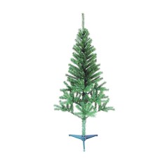 Brad artificial de Craciun, 150 cm, 192 crengute, PVC, suport plastic inclus, Verde