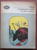 Romancero tigan si alte poeme-Federico Garcia Iorca