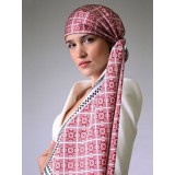 Esarfa de matase naturala model STELUTE ROSII 65X65cm