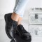 Pantofi casual bety negru piele naturala, 36