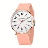 Ceas Dama Lige 89168 Rose-Alb , Design Fashion, Functii Multiple, Cronograf, Rezistent la Apa 3ATM