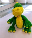 Dinozaur crosetat manual din bumbac mercerizat