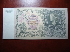 AUSTRIA 100 SHILLINGI IANUARIE 1949 XF ++ RARA