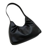 Geanta de Umar Model Plisat si Minimalist - Negru, Alb, Oem