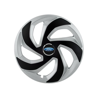 Set 4 capace roti Rex Gri-Negru R16 Compatibil Cu Ford foto