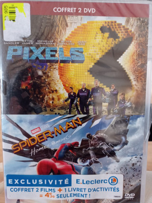 DVD - PIXELS / SPIDER-MAN HOMECOMING - SIGILAT franceza/engleza foto