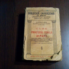 CURS DE PROCEDURA PENALA ROMANA - I. Ionescu-Dolj -1937, 596p+tablouri sinoptice