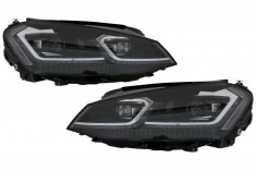 Faruri LED Bi-Xenon Look VW Golf 7 VII (2012-2017) Facelift G7.5 R Line Design cu Semnal Dinamic Performance AutoTuning foto