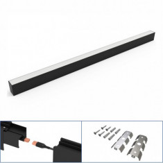 Corp LED liniar interconectabil, 40W, 5000K, negru