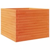 Cumpara ieftin Jardiniera de gradina, maro ceruit, 60x60x46 cm, lemn masiv pin