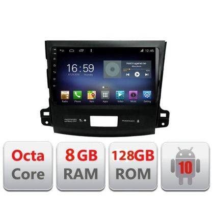 Navigatie MITSUBISHI Outlander 2010 F-056 Octa Core cu Android Radio Bluetooth Internet GPS WIFI DSP 8+128GB 4G v1 CarStore Technology