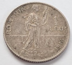 Romania, 1 Leu 1914 Carol I