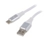 Cablu USB 2.0 USB A la USB C Aurit 1m Alb 480Mbps, Gembird