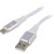 Cablu USB 2.0 USB A la USB C Aurit 1m Alb 480Mbps