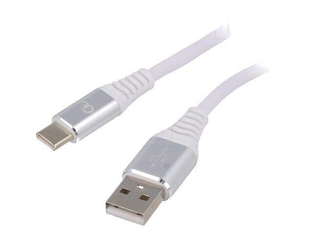 Cablu USB 2.0 USB A la USB C Aurit 1m Alb 480Mbps