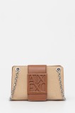 Armani Exchange geantă culoarea bej, XW000281 AF13673