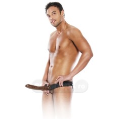 Dildo strap-on scobite - Fetish Fantasy Strap On Scobit Vis de Ciocolata 25cm
