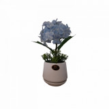 Cumpara ieftin Hortensie albastra artificiala decorativa in ghiveci ceramic, 23 cm, Oem