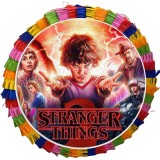 Pinata pentru petreceri, 35 cm, multicolora, model Stranger Things, cu umplutura de jucarii pentru 15 copii