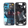 Carcasa Completa iPhone 15 Neagra + Suport SIM, Butoane, Flex Magsafe, Geam &amp; Rama Camera Spate, Originala