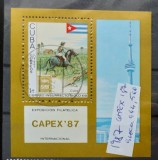 TS22 - Timbre serie Cuba 1987 Cai, Stampilat