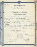 A1854 Certificat de absolvire a cursului secundar inferior, 1926, Liceul &bdquo;Gheorghe Lazăr&rdquo; București