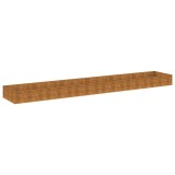 Cumpara ieftin Strat inaltat de gradina, 579x100x36 cm, otel corten