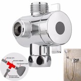 Adaptor T Dus 3 Cai Inox Argintiu - Conector Universal Brat Dus