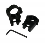 Inele de montura pentru lunete airsoft IdeallStore&reg;, 11 mm, metalice, negre