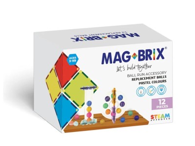 Set bile lemn pentru circuitul cu bile Magbrix Marble Run foto