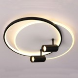 Cumpara ieftin Lustra Led Neagra cu spot Carina 60w 3800lm 3000k 4000k 6500k cu Telecomanda