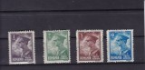 ROMANIA 1930 LP 87 CAROL II POSTA AERIANA UZUALE SERIE CU SARNIERA, Nestampilat