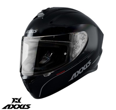Casca integrala pentru scuter - motocicleta Axxis model Draken S V.2 A11 negru lucios Negru lucios L (59/60cm) foto
