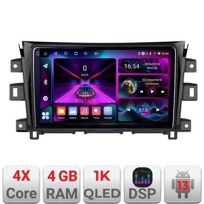 Navigatie NIssan Navara 2017- A-NAVARA17 4+64 InCell Display 1K Android Waze USB Navigatie Internet Youtube Radio CarStore Technology