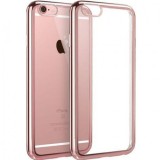Husa iPhone 7 Plus Rose Gold MyStyle, TPU Silicon, Protectie Eleganta, Slim