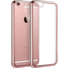 Husa pentru Apple iPhone 7+ TPU placata Rose-Auriu