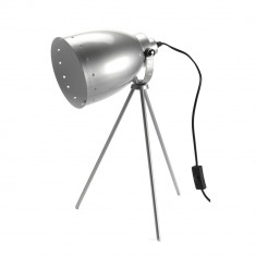 Lampa de masa Spot, Versa, 27 x 27 x 49 cm, metal, argintiu