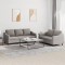 vidaXL Set de canapea cu perne, 2 piese, gri taupe, material textil 3201841