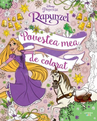 Disney. Prin?ese. Rapunzel. Povestea mea de colorat foto