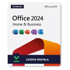 Licenta Microsoft Office 2021 sau 2024 Home and Business pentru MacOS (Apple Macbook, iMac)