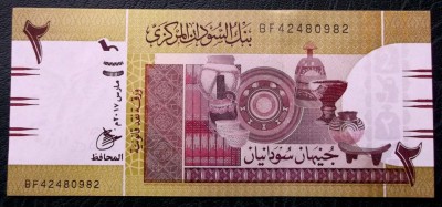 SUDAN 2 POUNDS 2017 UNC necirculata ** foto