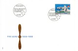 ELVETIA 1988, FDC, Aviatie, Junkers Ju-52