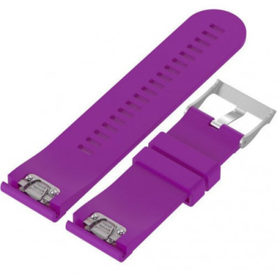 Curea ceas Smartwatch Garmin Fenix 7X / 6X / 5X Plus / 5X / 3 HR / 3, 26 mm Silicon iUni Purple foto