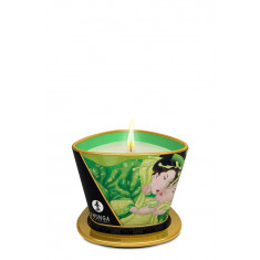Shunga Candle Green Tea - Lum&acirc;nare de Masaj cu Aromă de Ceai Verde, 170 ml