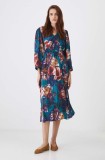 Medicine rochie midi, evazată