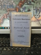 Statutele Sindicatului Muncitoresc al lucrătorilor din Șantierul Naval Turnu Severin, Turnu Severin 1906, 179