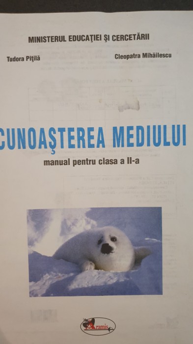 Cunoasterea mediului, manual clasa a doua, 2004, 62 pagini